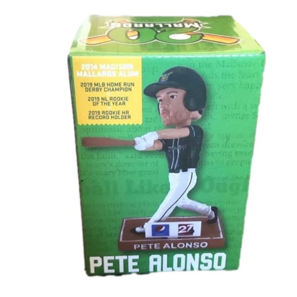 Mallards Other - 𝅺PETE ALONSO Madison Mallards Bobblehead